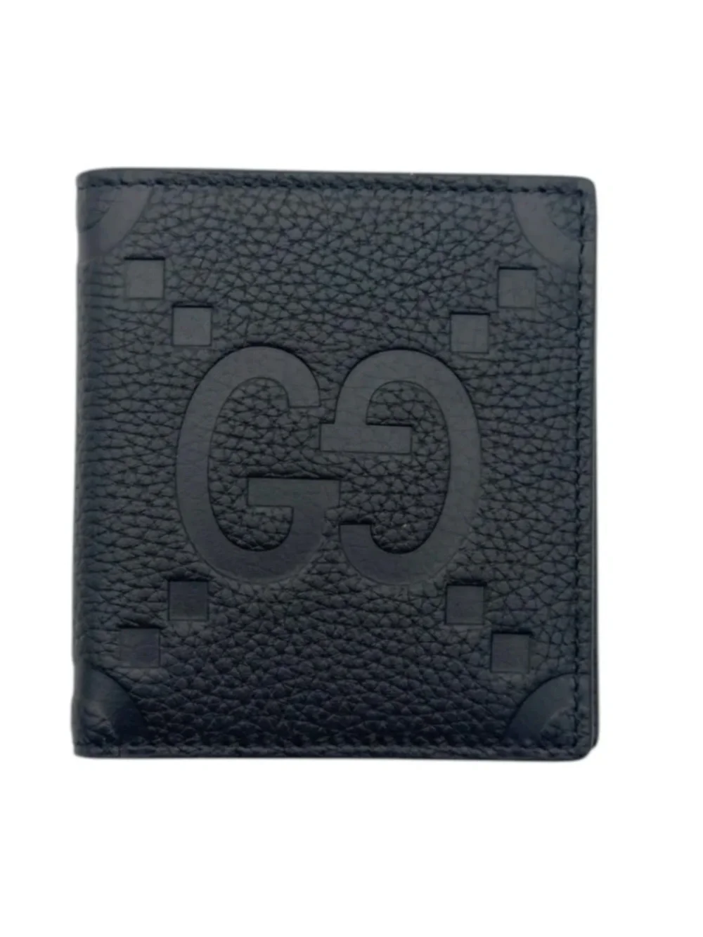 Gucci jumbo GG Leather bifold wallet made in Italy